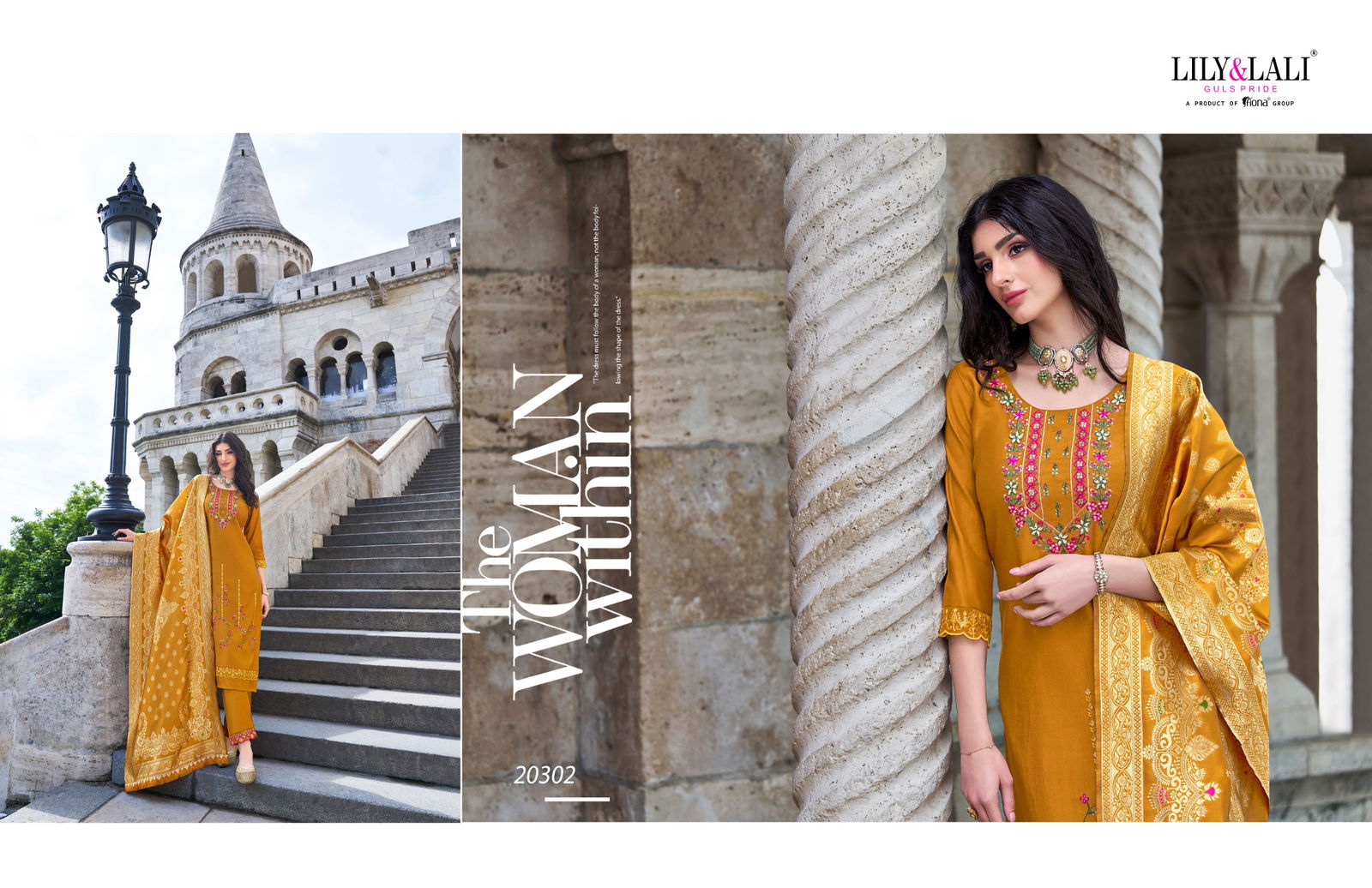 Hasmeena Vol 3 By Lily And Lali Organza Embroidery Kurti With Bottom Dupatta Orders in India
